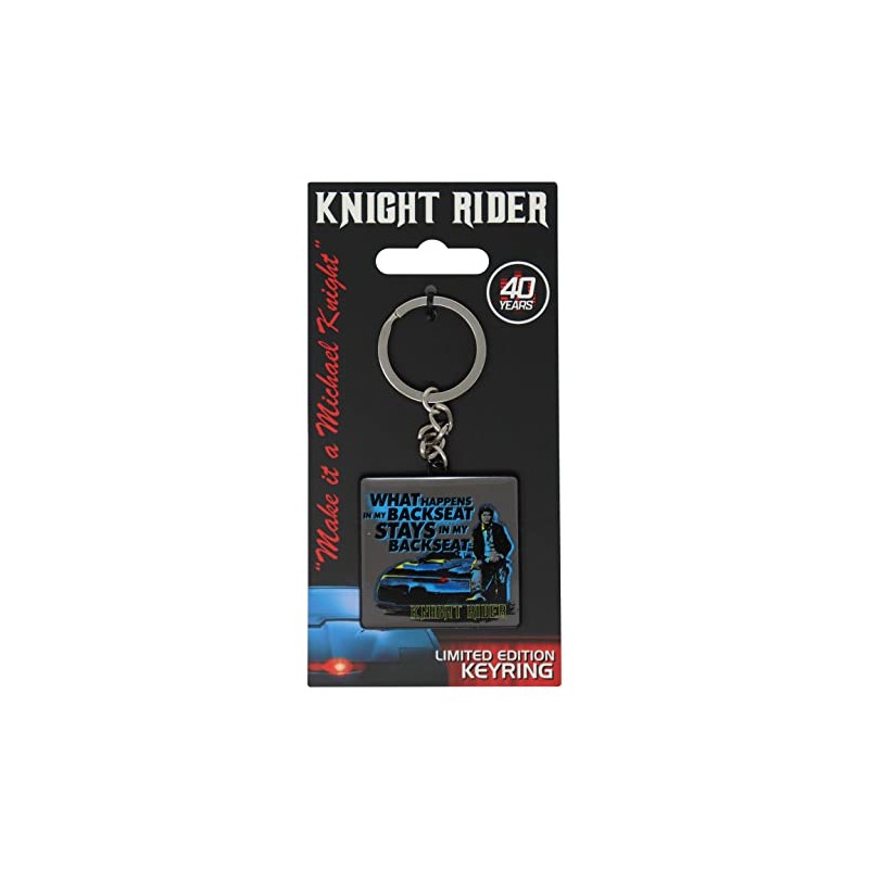 Knight Rider Accessories Limited Edition Key Ring Blue Letter Pattern