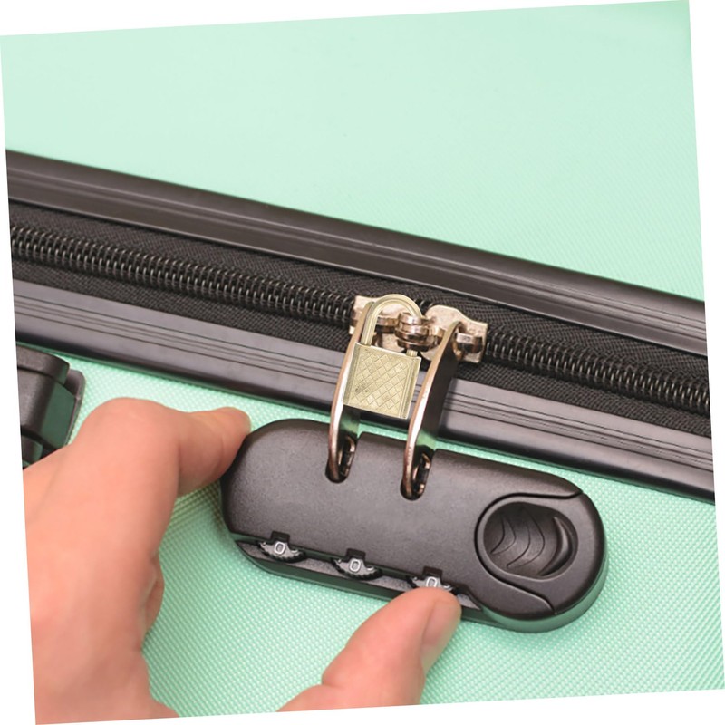 Operitacx 10Pcs Zinc Alloy Padlocks Rustproof Suitcase Locks for Travel