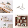 Gad2go 4 Pieces Floating Shelf Brackets 75mm Heavy Duty Invisible