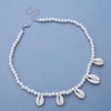 Cimenexe Bohemian Pearl Shell Choker Necklace Round Pearl Necklace Cauri
