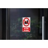 2 Pack of No Food or Drink Warning Safety Sign