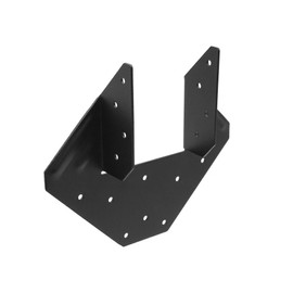 Black Hurricane Ties for 4"(3.5) Rafter, 4 Pack 14 Gauge Hurricane Straps, Powder-Coated Steel Rafter Ties Brackets, Joist Hangers