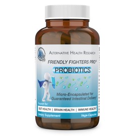 Friendly Fighters Pro® Probiotic | Digestive & Immune Health* | Healthy Inflammation* & Allergy Relief* | Micro-Encapsulated for Guaranteed Delivery | 1 Month Supply | 2 billion CFU for Safe Daily Use