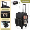 OCHEAL Hairstylist Traveling Case with 4 Clear Travel Makeup Bags