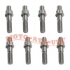 JINFANNIBI Titanium Exhaust Studs Nuts Manifold Gaskets Kit for Yamaha
