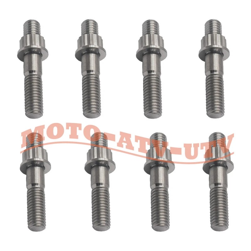 JINFANNIBI Titanium Exhaust Studs Nuts Manifold Gaskets Kit for Yamaha