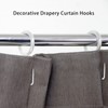 60 Pcs Metal Drapery Rings & Curtain Hooks, 30 mm