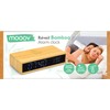 Mooov Bamboo Alarm Clock with LED Display, Black, Indoor Temperature,