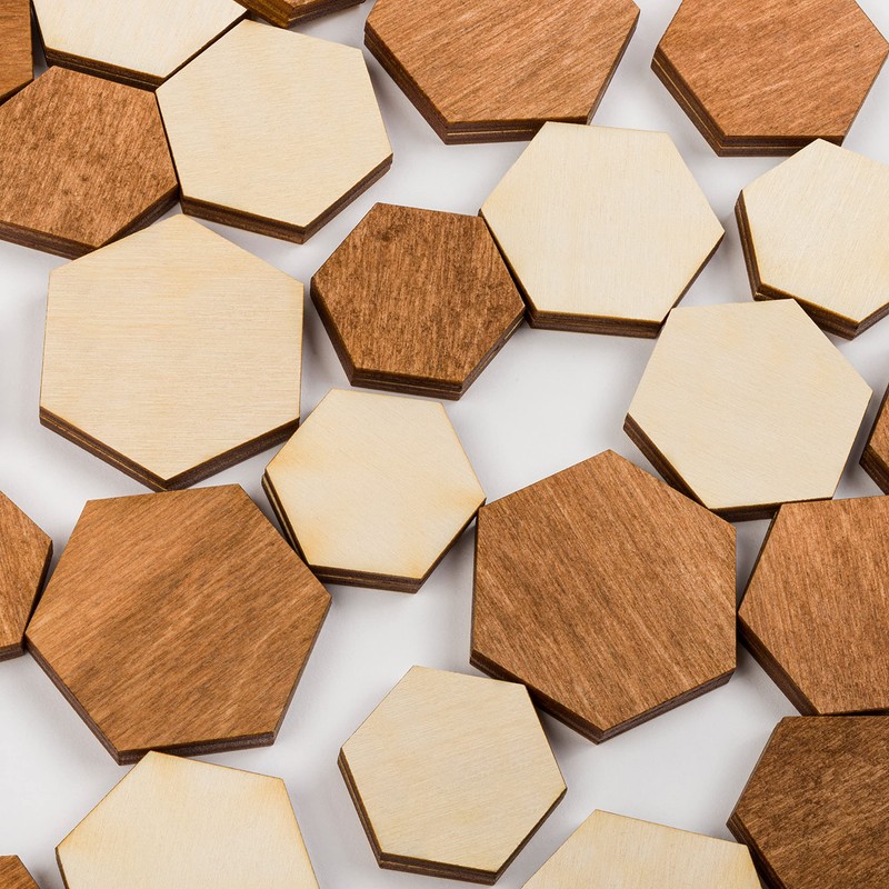 Fridge magnets Office magnets, hexagon fridge magnets, natural and eco-friendly