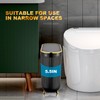 Supteron Bathroom Trash Can with Lid 3.1 Gallon Narrow Trash
