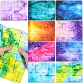 Youyole 9 Pcs Marble Maze Mat Bulk, Sensory Mat Cloth Fidget Toys Kids, Stress Anxiety Relief Calming Toys Adults for Classroom School Supplies Christian Charity Donation(Starry Sky)