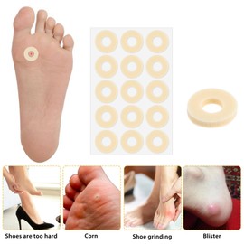 Tyqour 120Pcs Callus Pads For Feet 4 Model Corn Pads for Feet Latex Foam Corn Cushions For Toes Pads Self Adhesive Foot Anti Friction For Men Women Foot Care