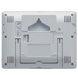 Seiko SQ798W Table Clock, Alarm Clock, Radio Waves, Digital Calendar, Temperature and Humidity Display, White, Product Size: 5.0 x 6.5 x 1.0 inches (12.7 x 16.5 x 2.6 cm)