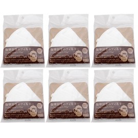 Coffee Lovers Filters, Coffee Dripper Disposable Made in Japan, 20 Sheets Set (Coffee Lovers Filters, 20 Pieces, Set of 6)