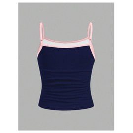 RoseSeek Girl's Sleeveless Jersey Shirts Number Graphic Camisole Tops Workout Sports Y2K Top Blue 10Y