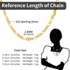 Gold Chain for Men Women 3MM Figaro Chain 18K Gold