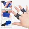 MUNSKT 5-Pack Colorful Finger Splints Fits Thumb, Index, Middle, Ring