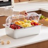 VEVOR Countertop Food Serving Display Container, 5 Pan Stainless Steel