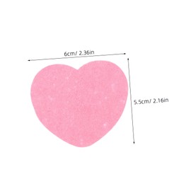 OATIPHO 50pcs Heart Shaped Pink Makeup Removal Cleansing Pad Instant Expansion for Deep Cleansing Gentle Wood Pulp Cotton Travel Essential for Sensitive Skin