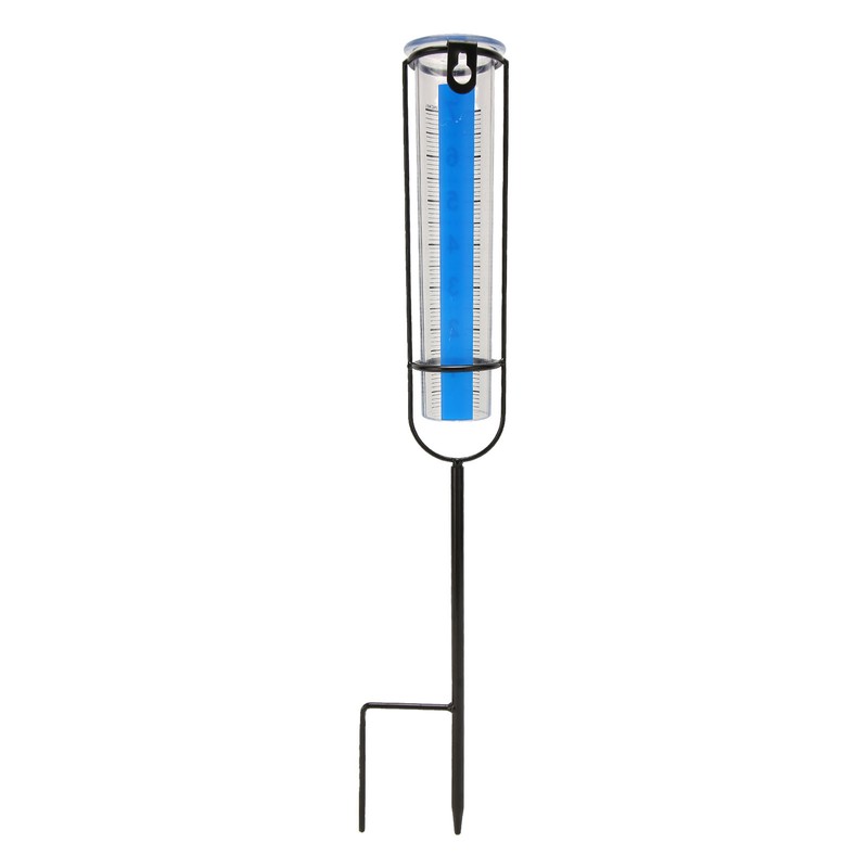 Rain Gauge 7 Inch Capacity Detachable Rain Measuring Gauge with