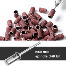 SG Store 25pcs #240 Grit Nail Files Nail Drill Sanding Band Nail Drill Sanding Sleeve for Home Salon Electric Nail Filer Nail Drill Machine Nail Polishing Tools