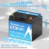 KEPWORTH LiFePO4 12V 50AH Deep Cycle 50A BMS Lithium Battery