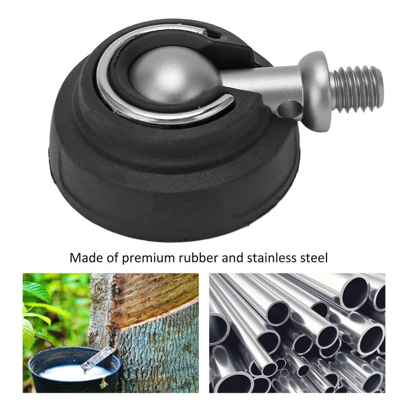 Rubber Stainless Steel Tripod Foot Pad, Non Slip, 50mm Diameter