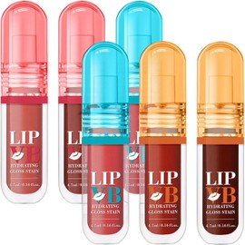 Brillo Labial 4.7ml X 6 Unidades Color Labial Hidratante Hidratante No Pegajoso, Cosmético Para Viajes y Eventos