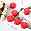 Windshell 24 PCS Real Red Flickering Flame Tea Lights(Red LED