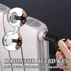 Pack of 10 Heating Bleed Keys, Radiator Bleeding Key, Black