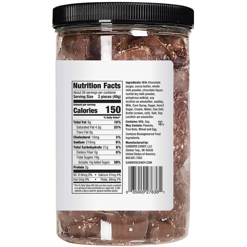 Sanders Milk Chocolate Sea Salt Caramels - 36 Oz. (2