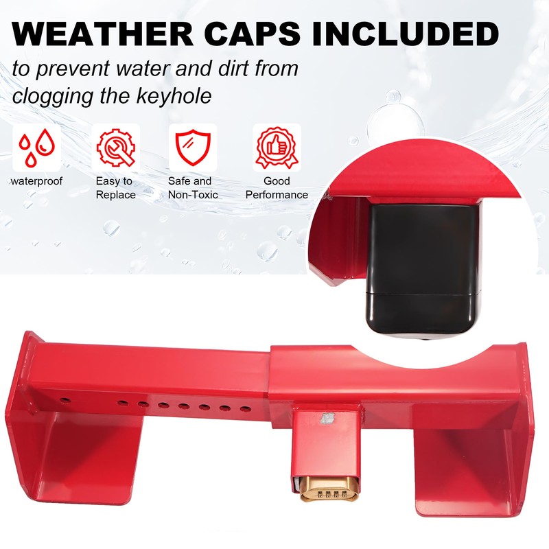 Heavy Duty Cargo Door Equipment Lock, Combination Security Lock, Fits