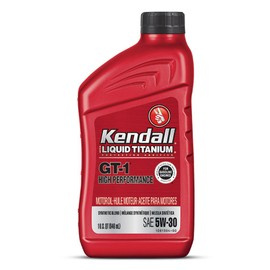 KENDALL OIL 1081219 Motor Oil - GT-1 High Performance - 5W30 - Semi-Synthetic - 1 qt Bottle - Each
