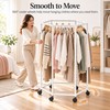 360° Rotating Clothes Rack for Bedroom Storage – Floor-Standing Iron