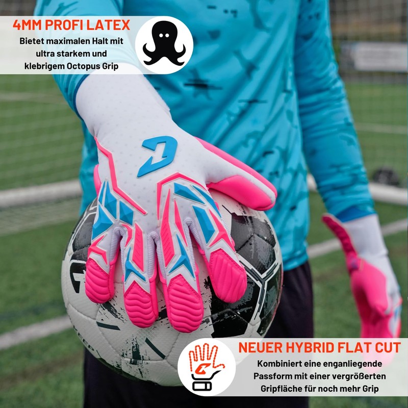 Catch & Keep Professional Goalkeeper Gloves for Adults - Maximum