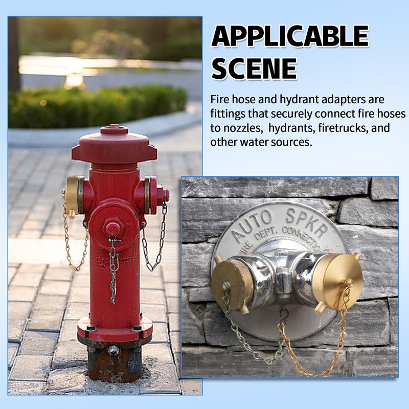 AquaNPT Brass Fire Hose Connection Cap, 2-1/2" NST(NH) Fire Hydrant