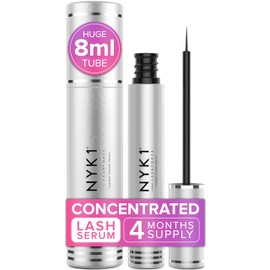 NYK1 AMAZING LashForce Lash Serum (HUGE 8ml) NYK1 Eyelash Growth Serum For Eye Lash Serum Growth And Eyebrow Growth Serum - Eyelash Serum To Grow Lashes Thicker Natural Longer Eyelashes Lash Growth Serum