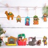 kockuu 12 adornos de Navidad para belén de Navidad, adornos