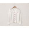 See-through thin long sleeve point button summer women's cardigan V-neck