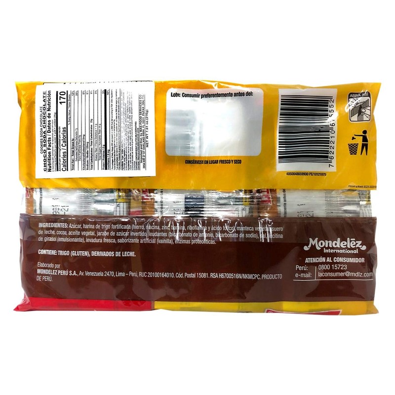 Field 2 Paquetes de Galletas Chokosoda | Peruvian cookies chocosoda