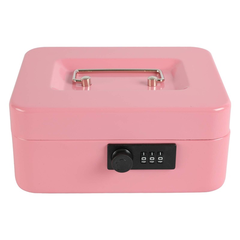xydled Steel Cash Box Safe with Combination Lock,Money Safe Box