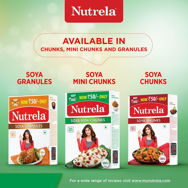 Nutrela, Soya Mini Chunks, 220 Grams(gm)