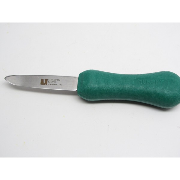R Murphy New Haven Oyster Knife Shucker (Green Handle)