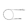 PetrisCatch Set of 10 Steel Leaders with Carabiner for Pike,