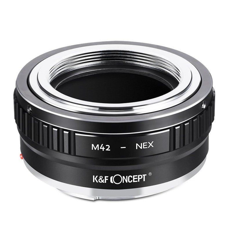 K&F Concept M42 to Sony E Adapter, Copper Manual Lens