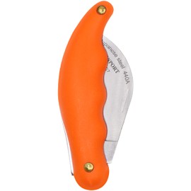 Zenport K107 Folding Horticulture Knife with 3.5-Inch Stainless Steel Blade, Orange