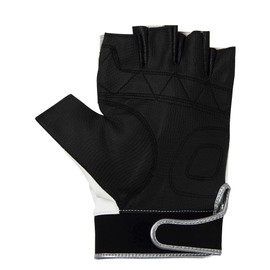 MARUKYU TR-01 Fishing Gloves, 5 Cuts, Large, White/Silver