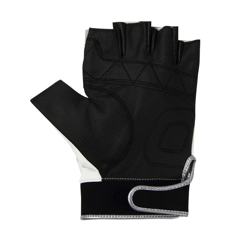 MARUKYU TR-01 Fishing Gloves, 5 Cuts, Large, White/Silver