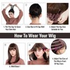 Women Short Grey Bob Wig with Bangs Synthetic Modern Cosplay