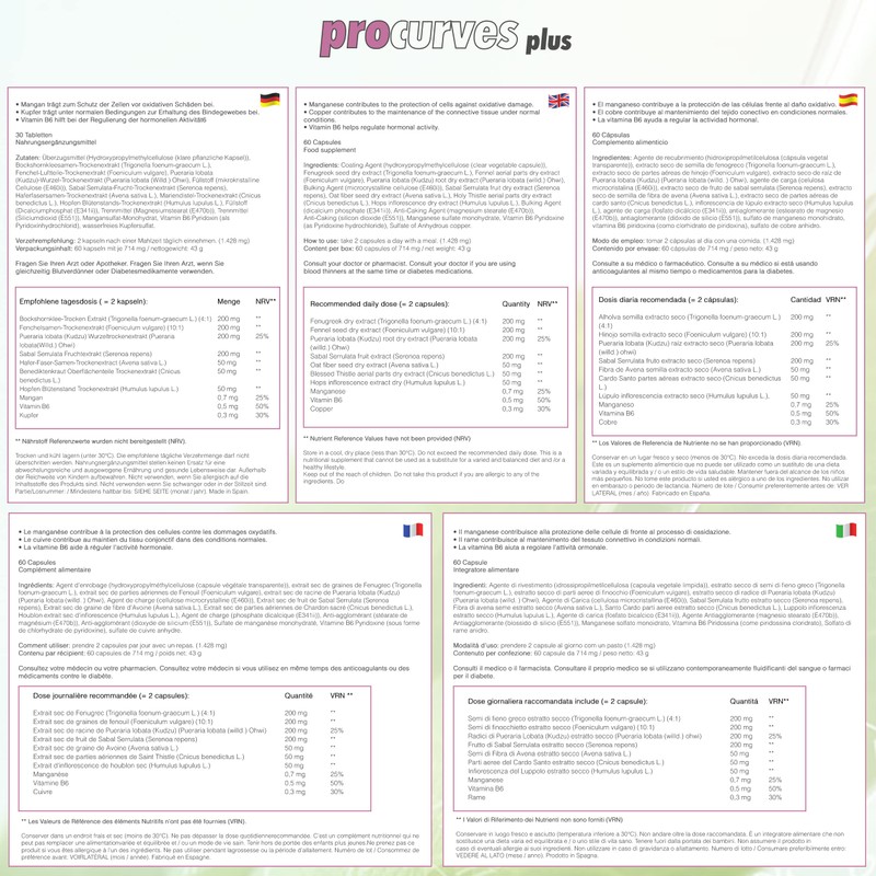 5 Procurves Plus: Kapseln für natürliches brustvergrößerung